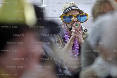 Gdansk. Synagoga przy ul. Partyzantow. Purim - karnawal...