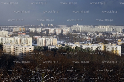 Widok z wiezy widokowej na Pacholku w Gdansku Oliwie....