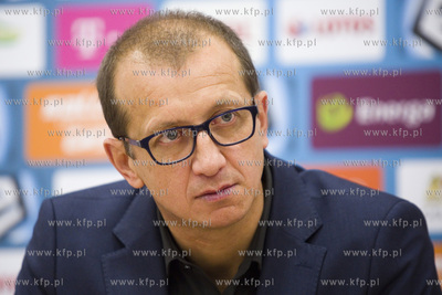 Stadion Energa. Konferencja prasowa Marka Jóźwiaka...