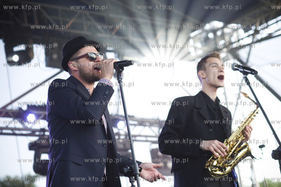 Gdańsk Brzeźno. Fląder Festiwal. Nz. zespół Las...