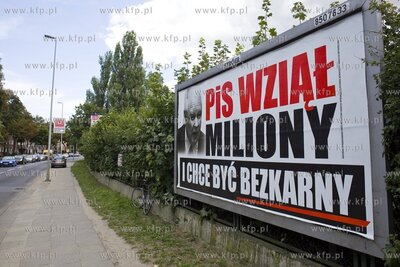 Billboard polityczny na ul. Kościuszki w Gdańsku...