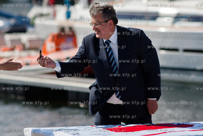 Sopot - molo. Przystan Jachtowa. Uroczystosc slubowania...