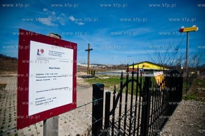 Gdansk. Lostowice. Teren parafi Bl. Jana Pawla II,...