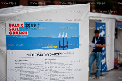 Gdansk. Zlot Zaglowcow Baltic Sail Gdansk 2013. Festiwal...
