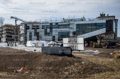 Gdynia. Plac Grunwaldzki. Budowa Gdynskiego Centrum...