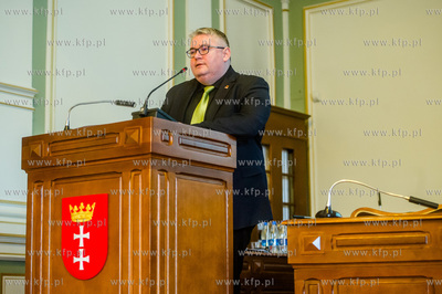 Gdansk. Nowy Ratusz. XXXIV Sesja Rady Miasta Gdanska....