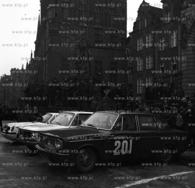 Rajd Monte Carlo na Dlugim Targu w Gdansku. 01.1968...
