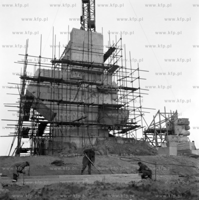 Budowa pomnika na Westerplatte. 08.1966 
z0002101
Fot....