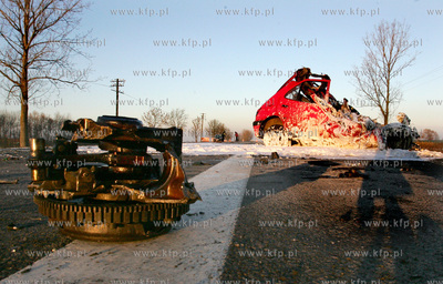 Kolbaskowo. Zachodniopomorskie. Na krajowej drodze...