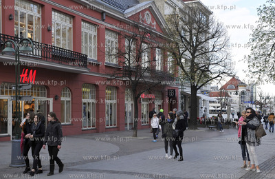 Sopot. Ulica Monte Cassino tzw. Monciak. 23.04.2016...