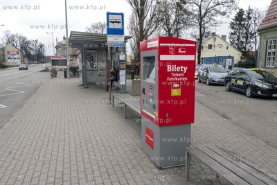 Przystanek komunikacji autobusowej przy ulicy Grunwaldzkiej...