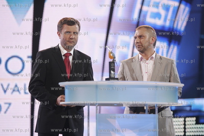 44 Miedzynarodowy Sopot Festival 2007. Na zdjeciu prezydent...