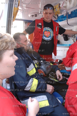 Pozar kosciola nsw. Katarzyny w Gdansku. Nz pogotowie...