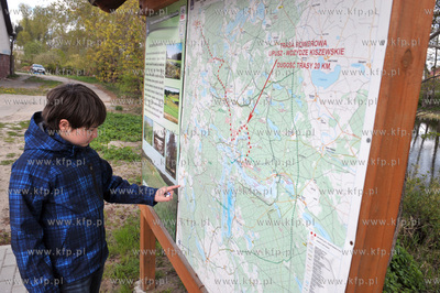 LIpusz na Kaszubach. Mapa gminy. 3.05.2011 Fot. Maciej...