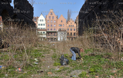 Prace porzadkowe na polnocnej czesci Wyspy Spichrzow...