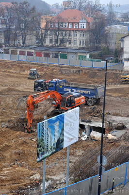 Gdansk Wrzeszcz, wykop i budowa wiezowcow Quattro Towers...