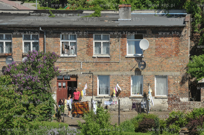 Gdańsk Orunia. Widok z dachu domu na ul. Podmiejskiej...