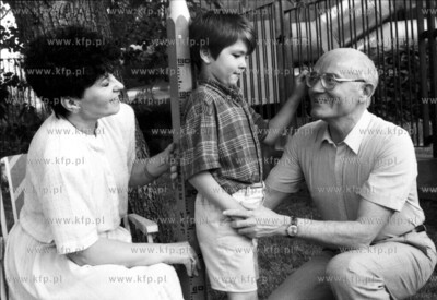 I sekretarz KW PZPR w Gdansku Tadeusz Fiszbach z rodzina....