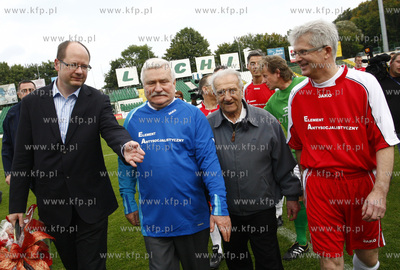 Gdansk. Stadion Lechii Gdansk. Mecz pilkarski pomiedzy...