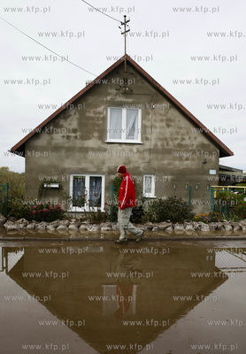 Nowakowo, Wyspa Nowakowska kolo Elblaga. Sztorm na...