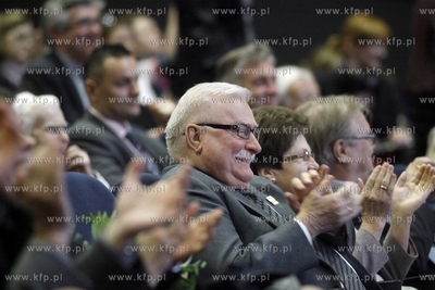 37 Gdynia Film Festival. Nz Lech Walesa z zona Danuta...