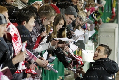 Gdansk. Stadion przy ul. Traugutta. Trening reprezentacji...