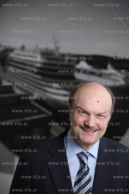 Janusz Jarosinski, prezes Morskiego Portu Gdynia. 12.03.3013...