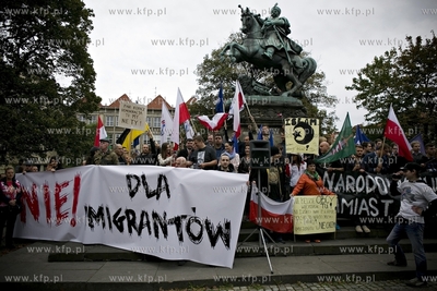 Gdańsk. Manifestacja przeciwko uchodźcom.
12.09.2015
fot....