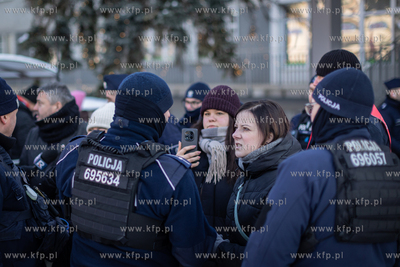 Demonstracja wsparcia dla lekarzy i pacjentek w Gdańsku....