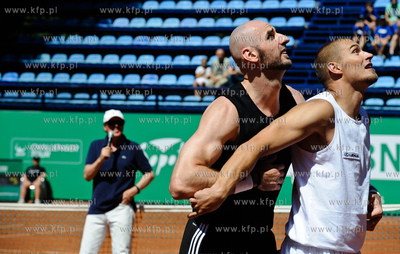 Sopot. Korty SKT. BNP Paribas Polish Open. Mecze pokazowe...