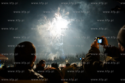 Mieszkancy Sopotu swietuja nadejscie nowego roku. 01.01.2012...