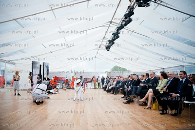 Gdansk. Rebiechowo. Uroczystosc wmurowania kamienia...