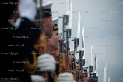 Gdynia. Nabrzeze Pomorskie. Uroczyste powitanie japonskiego...