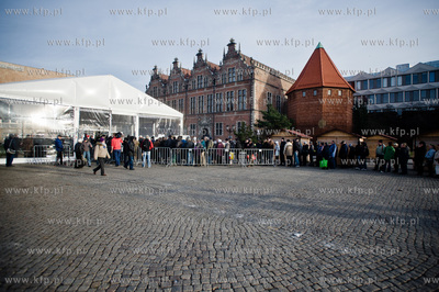 Gdansk. Targ Weglowy. XVIII Wigilia dla ubogich, samotnych...