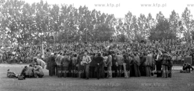 Spotkanie delegacji Solidarnosci na czele z Lechem...