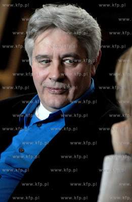 Gdansk, Dwor Artusa. Prezydent Gdanska Pawel Adamowicz...