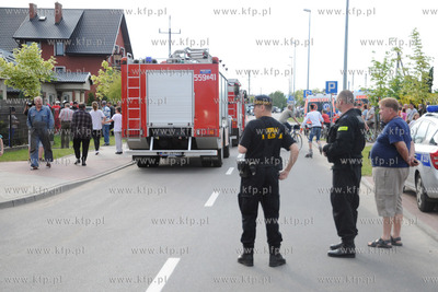 W Domu Opieki w Rumi doszlo do pozaru w pomieszczeniu...