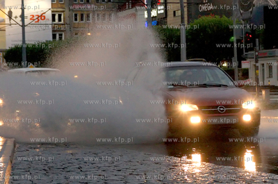 Ulewa ktora przeszla nad Gdanskiem spowodowala spore...