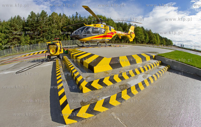 Lotnicze Pogotowie Ratunkowe oddzial Gdansk. Nz. Eurocopter...