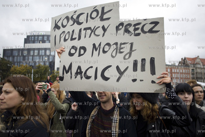 Gdańsk, Plac Solidarności. Czarny Protest, czyli...