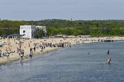 Sopot. Molo, plaza i Plac Przyjaciol Sopotu. Rekordowa...