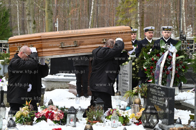 Cmentarz Witomiński w Gdyni. Uroczystości pogrzebowe...
