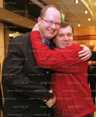 Wieczor wyborczy prezydenta Gdanska Pawla Adamowicza...