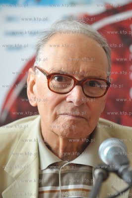 Ennio Morricone dzien przed koncertem w Gdansku na...
