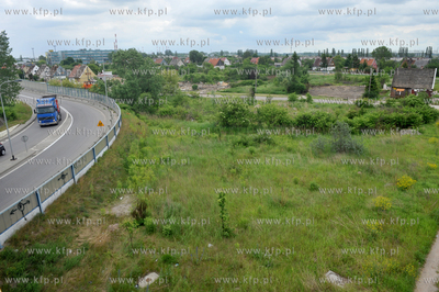 Gdansk, Rudniki. Prace przygotowawcze do budowy drogi...