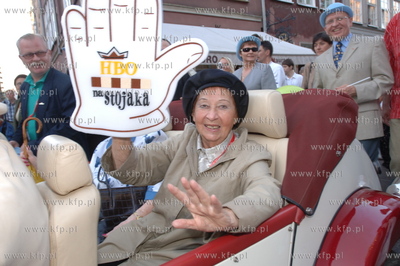 VI Festiwal Dobrego Humoru w Gdansku. Nz. Irena Kwiatkowska...