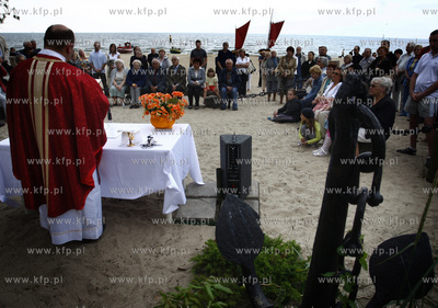 Sopot. Przystan rybacka. Tradycyjne poswiecenie lodzi...