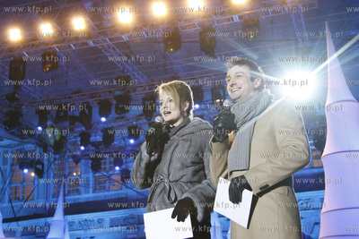 Gdansk. Dlugi Targ. Koncert Cała Polska śpiewa kolędy...