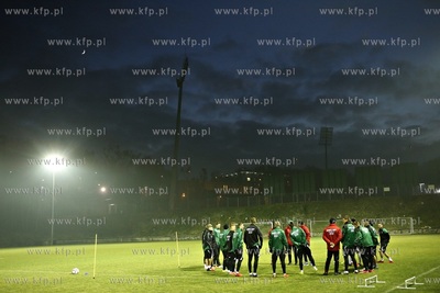 Boisko treningowe przy ul. Traugutta w Gdańsku. Trening...