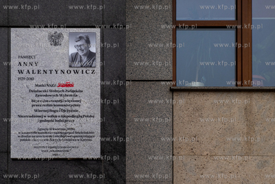 Budynek NSZZ Solidarność w Gdańsku. Uroczystość...